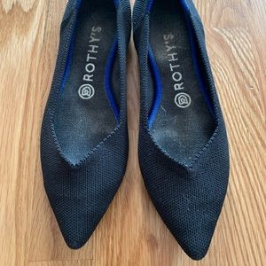 Rothy’s pointed black flats, EUC